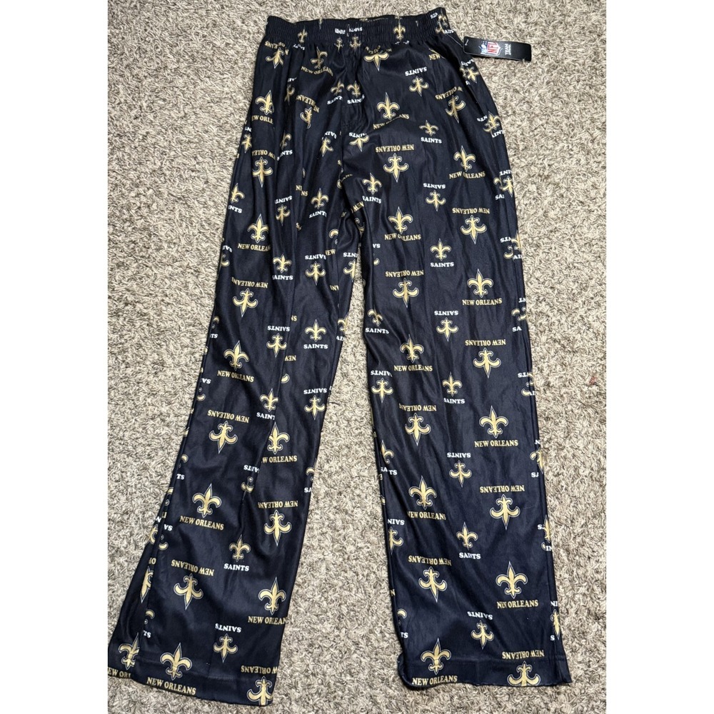 NEW New Orleans Saints NFL Pajama Pants Youth PJ Bottoms (Youth XL 18/20)